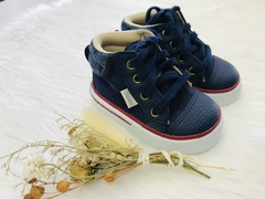 Bota combinada con cordón - comprar online