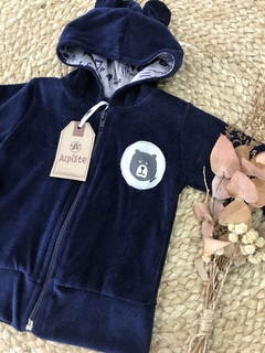 Campera plush azul - comprar online