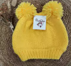 Gorro Mediano Doble Pompón