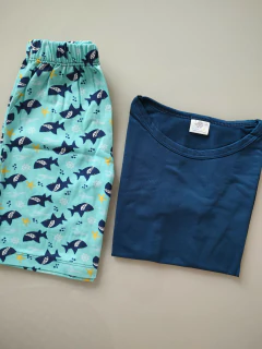 PIJAMA INFANTIL MASCULINO TUBARÃO - comprar online