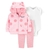 SET 3 PIEZAS BODY BLANCO LISO, CAMPERA A LUNARES Y PANTALÓN RAYADO