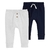 PACK 2 PANTALONES GRIS Y AZUL LISOS