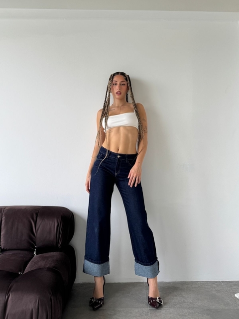 Wide leg recto Grey