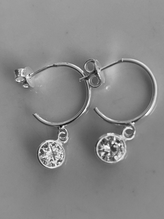 Argolla con dije cristal - Jash accesorios