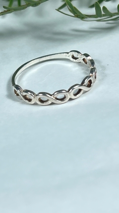 Anillo plata con infinitos - comprar online