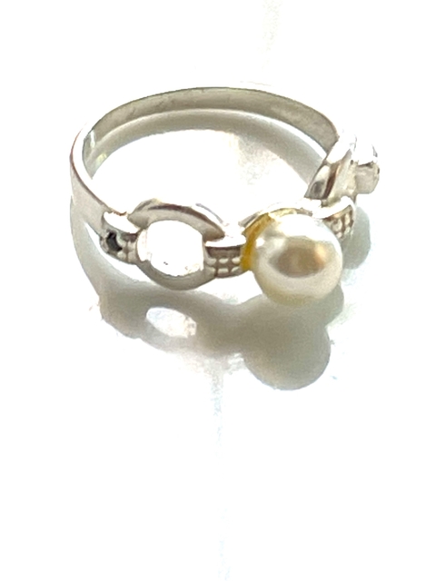 Anillo Plata y Perla