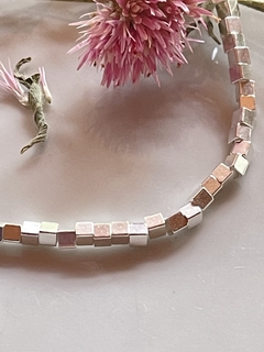 cadena corta canutillos plata 925