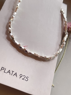 cadena corta canutillos plata 925 en internet