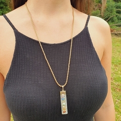 Pingente Selenita Branca 7 Chakras - comprar online