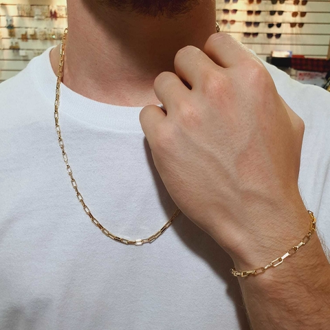 Pulseira Cartier Masculina Dourada