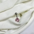 Piercing ombligo flor engarzada rosa - comprar online