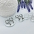 Argollas semi anchas pelotita acero - comprar online