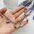 Pulsera dije 3 elefantes completos