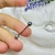 Piercing lengua strass turquesa 2cm