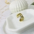 Anillo dorado estrellas - Marilyn Acero Quirurgico