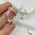 Aros acero blanco círculo con detalles - comprar online