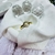 Anillo dorado círculo con strass - comprar online