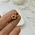 Abridor dorado florcita strass rojo - comprar online