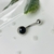 Piercing ombligo strass negro