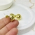 Aros chunky dorado media esfera detalles - comprar online