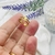 Anillo dorado corazón con guarda doble ajustable