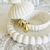 Aros chunky dorado gotas con strass
