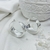 Argollas cubanas acero blanco - comprar online