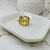 Anillo ancho dorados ovalos