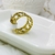 Anillo ancho dorados ovalos en internet