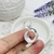 Argollas cubanas acero blanco 2cm x1,2cm