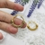 Argollas paris doradas 2,7cm - comprar online