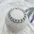 Pulsera chata gruesa con detalles 12.0x18cm - comprar online