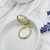 Argollas doradas con strass 2,5cm - comprar online