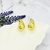 Aros Chunky gota dorada mediana