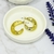 Aros chunky luna dorados - comprar online