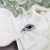 Anillo ojo strass simple