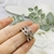Anillo ancho triple con strass - Marilyn Acero Quirurgico