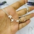 Pulsera acero blanco mariposas - comprar online