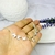 Pulsera acero blanco mariposas