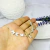 Pulsera acero blanco mariposas