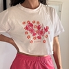 remera croptop flower crab - comprar online