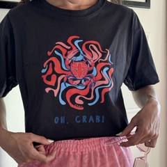 remera croptop oh crab en internet