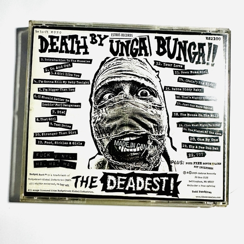 The Mummies – Death By Unga Bunga!! CD Garage Rock Estrus Excelente 2003 USA