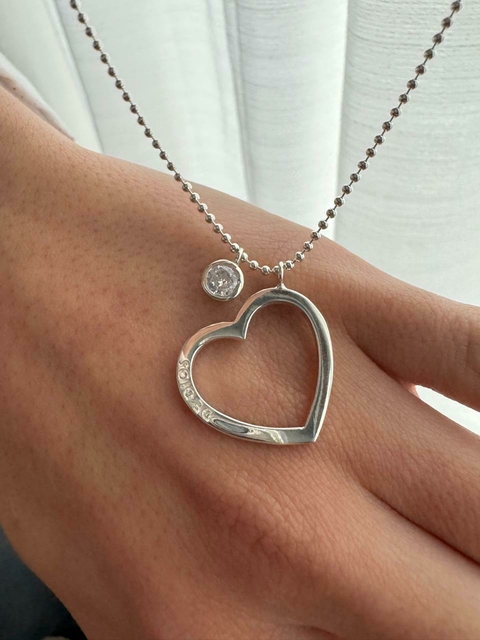 Collar Corazón Calado II Circon