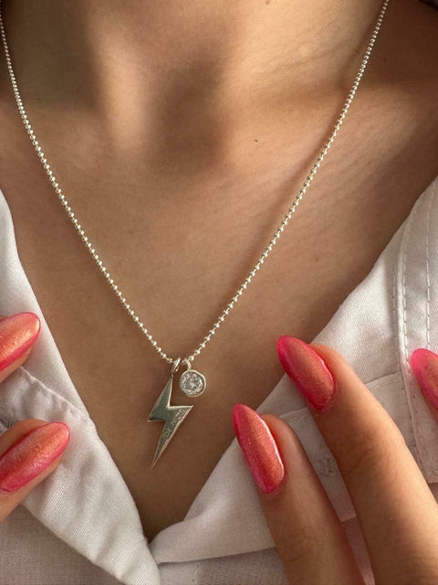 Collar Rayo chico y circon