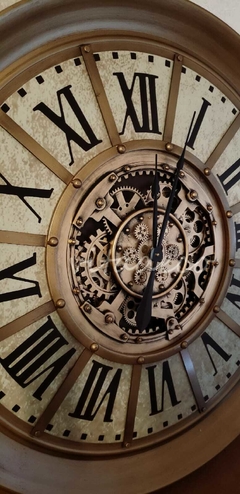 Reloj de pared Benti Deco con mov. de engranajes 100,5cm - comprar online