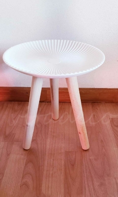 Mesa Grecia Deco madera tallada 31 cm