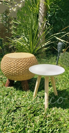 Mesa Grecia Deco madera tallada 31 cm - VITA DECO