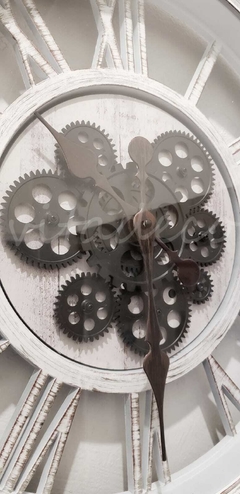 RELOJ VINTAGE WHITE 50 CM - tienda online