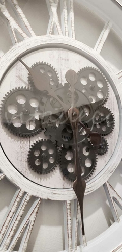 RELOJ VINTAGE WHITE 50 CM